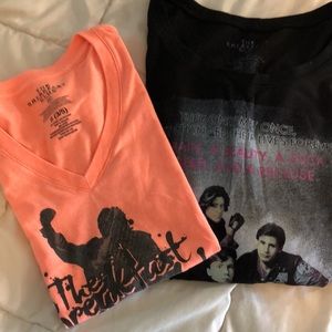 Breakfast Club Tee (small) and Tank (medium)